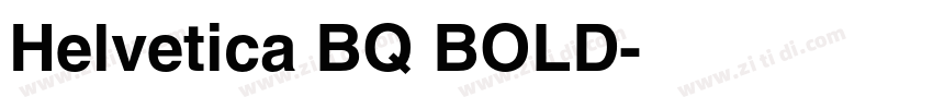 Helvetica BQ BOLD字体转换